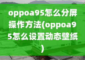 oppoa95怎么分屏操作方法(oppoa95怎么设置动态壁纸)