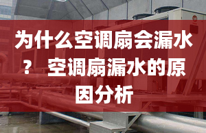 为什么空调扇会漏水？ 空调扇漏水的原因分析