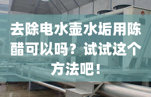 去除电水壶水垢用陈醋可以吗？试试这个方法吧！