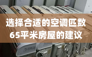 选择合适的空调匹数65平米房屋的建议