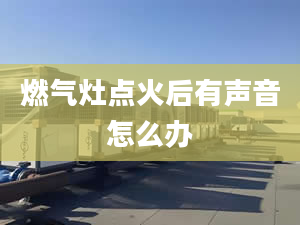 燃气灶点火后有声音怎么办