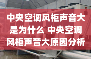 中央空调风柜声音大是为什么 中央空调风柜声音大原因分析