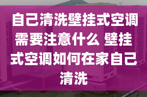 自己清洗壁挂式空调需要注意什么 壁挂式空调如何在家自己清洗