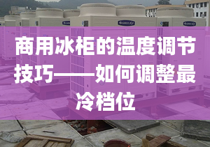 商用冰柜的温度调节技巧——如何调整最冷档位