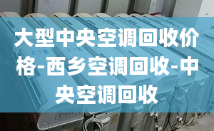 大型中央空调回收价格-西乡空调回收-中央空调回收