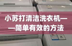 小苏打清洁洗衣机——简单有效的方法