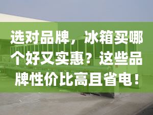 选对品牌，冰箱买哪个好又实惠？这些品牌性价比高且省电！