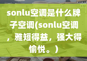 sonlu空调是什么牌子空调(sonlu空调，雅短得益，强大得愉悦。）