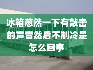 冰箱葱然一下有敲击的声音然后不制冷是怎么回事