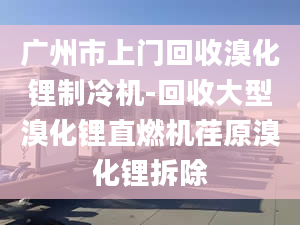 广州市上门回收溴化锂制冷机-回收大型溴化锂直燃机荏原溴化锂拆除