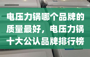 电压力锅哪个品牌的质量最好，电压力锅十大公认品牌排行榜