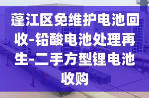 蓬江区免维护电池回收-铅酸电池处理再生-二手方型锂电池收购