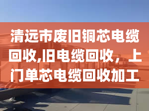 清远市废旧铜芯电缆回收,旧电缆回收，上门单芯电缆回收加工