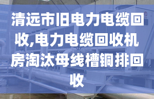 清远市旧电力电缆回收,电力电缆回收机房淘汰母线槽铜排回收