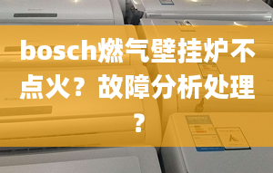 bosch燃气壁挂炉不点火？故障分析处理？