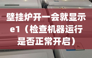 壁挂炉开一会就显示e1（检查机器运行是否正常开启）