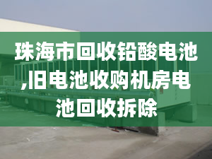 珠海市回收铅酸电池,旧电池收购机房电池回收拆除