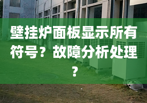 壁挂炉面板显示所有符号？故障分析处理？