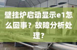 壁挂炉启动显示e1怎么回事？故障分析处理？