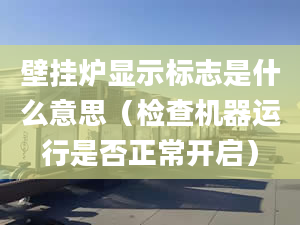 壁挂炉显示标志是什么意思（检查机器运行是否正常开启）