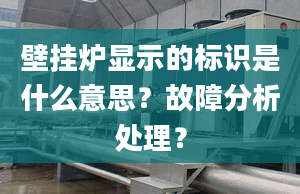 壁挂炉显示的标识是什么意思？故障分析处理？