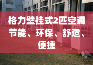 格力壁挂式2匹空调节能、环保、舒适、便捷