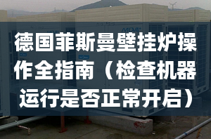 德国菲斯曼壁挂炉操作全指南（检查机器运行是否正常开启）