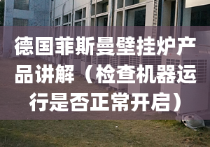 德国菲斯曼壁挂炉产品讲解（检查机器运行是否正常开启）