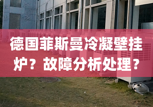 德国菲斯曼冷凝壁挂炉？故障分析处理？