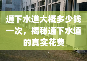 通下水道大概多少钱一次，揭秘通下水道的真实花费