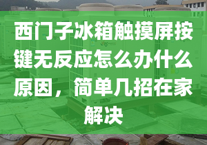 西门子冰箱触摸屏按键无反应怎么办什么原因，简单几招在家解决