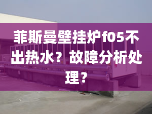 菲斯曼壁挂炉f05不出热水？故障分析处理？