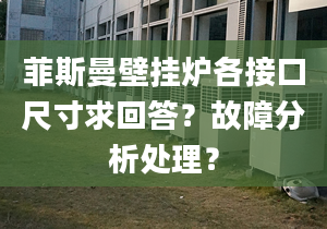 菲斯曼壁挂炉各接口尺寸求回答？故障分析处理？