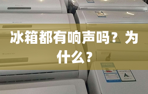 冰箱都有响声吗？为什么？