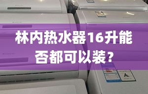 林内热水器16升能否都可以装？