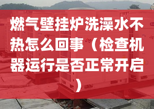 燃气壁挂炉洗澡水不热怎么回事（检查机器运行是否正常开启）