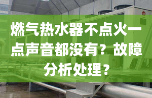 燃气热水器不点火一点声音都没有？故障分析处理？