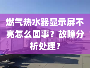 燃气热水器显示屏不亮怎么回事？故障分析处理？