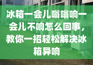 冰箱一会儿嗡嗡响一会儿不响怎么回事，教你一招轻松解决冰箱异响