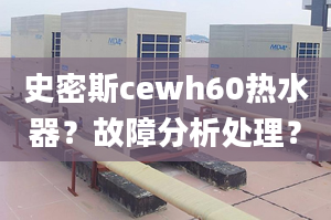 史密斯cewh60热水器？故障分析处理？