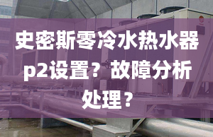 史密斯零冷水热水器p2设置？故障分析处理？