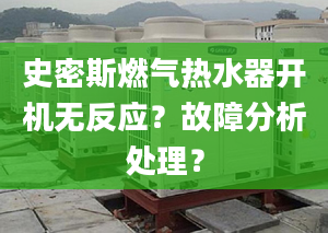 史密斯燃气热水器开机无反应？故障分析处理？