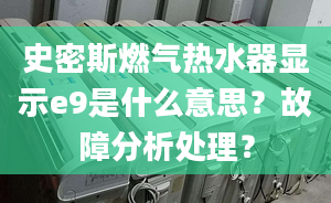 史密斯燃气热水器显示e9是什么意思？故障分析处理？