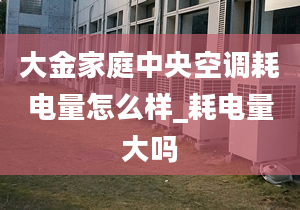 大金家庭中央空调耗电量怎么样_耗电量大吗