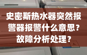 史密斯热水器突然报警器报警什么意思？故障分析处理？