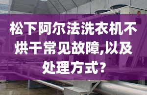 松下阿尔法洗衣机不烘干常见故障,以及处理方式？