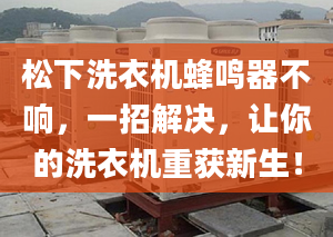 松下洗衣机蜂鸣器不响，一招解决，让你的洗衣机重获新生！