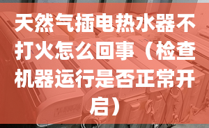 天然气插电热水器不打火怎么回事（检查机器运行是否正常开启）