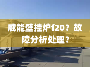 威能壁挂炉f20？故障分析处理？