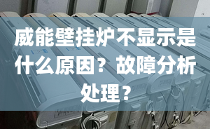 威能壁挂炉不显示是什么原因？故障分析处理？